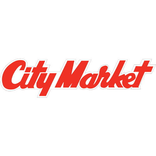 Red 'City Market' logo on a white background